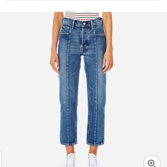 Levi's Denim - Levi's altered straight no limits crop jeans